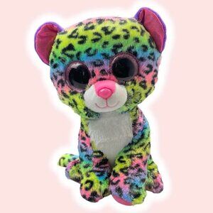 TY Silk Beanie Boos Dotty Leopard Plush Multicolor